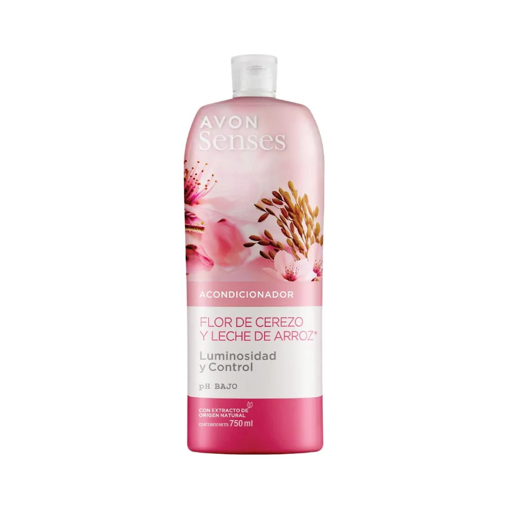 Acondicionador Flor de Cerezo y Leche de Arroz Senses Avon 750 ml