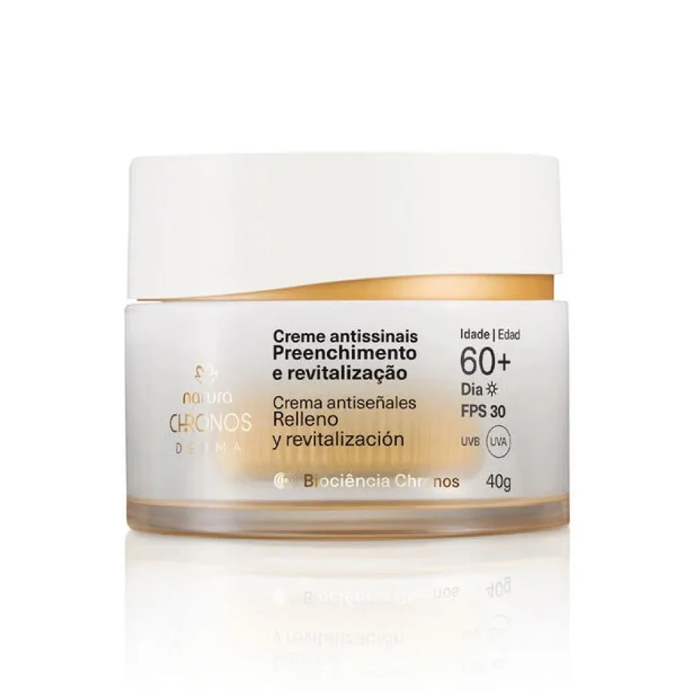Gel Crema Antiseñales Redinsificación y Revitalización 60+ Día Chronos Natura 40 g