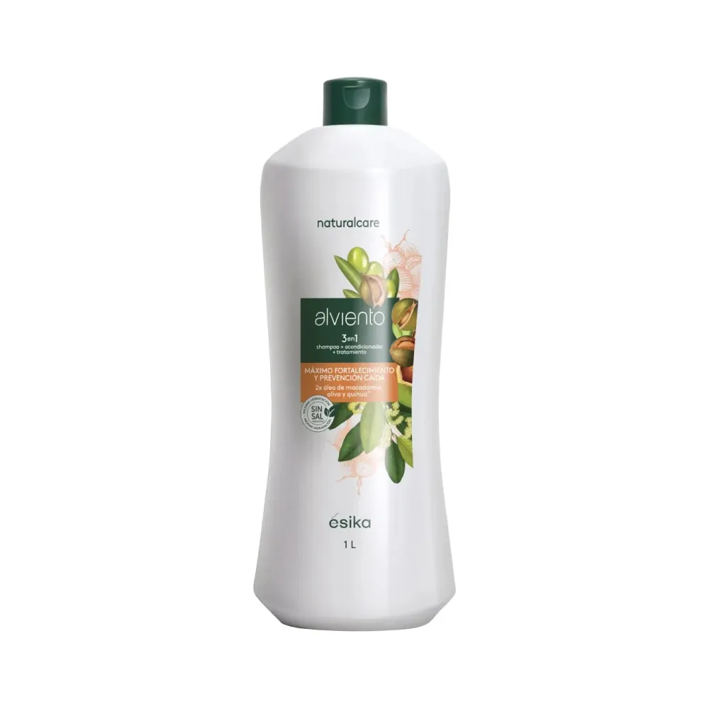 Shampoo 3 en 1 Alviento Fortalecimiento y Prevención de Caída Naturalcare Ésika 1 L