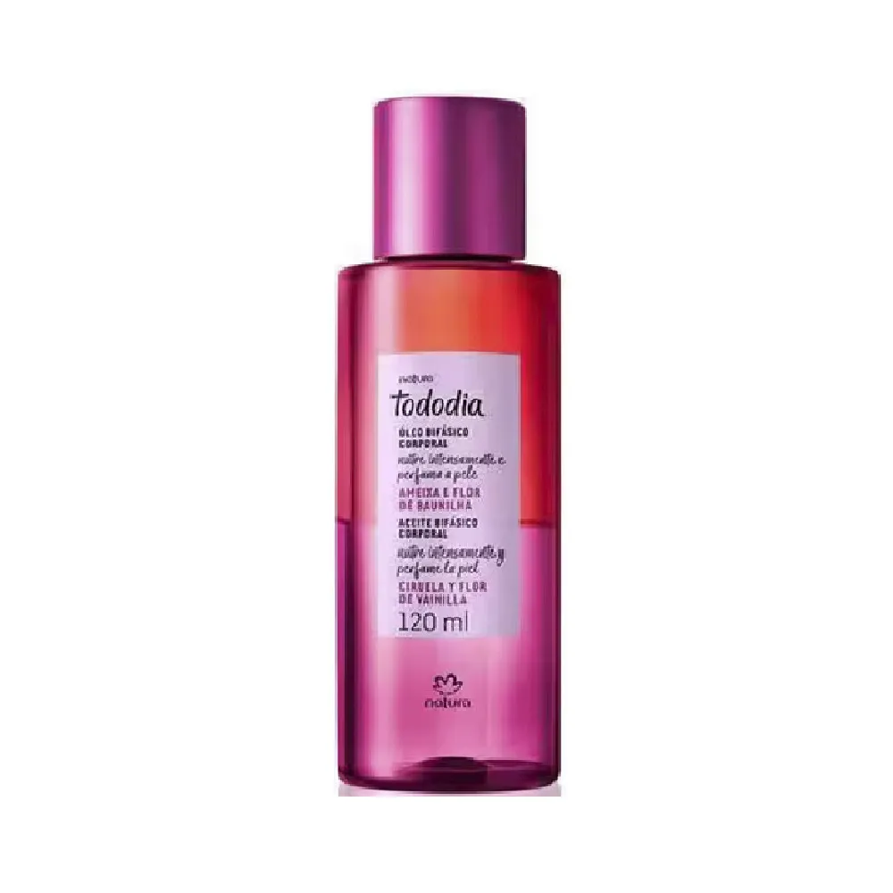Aceite Bifásico Corporal Ciruela y Flor de Vainilla Tododia Natura 120 ml