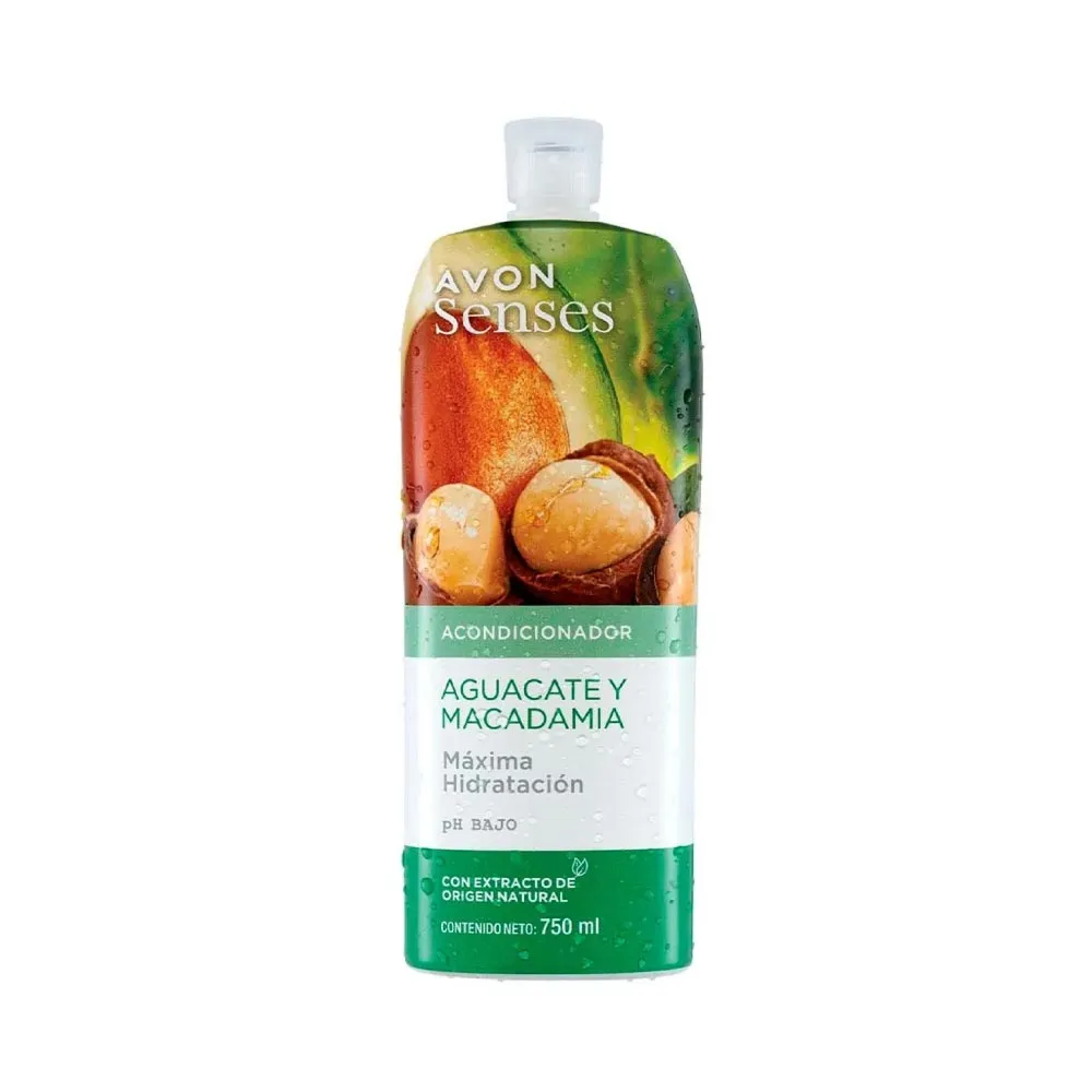 Acondicionador Aguacate y Macadamia Senses Avon 750 ml