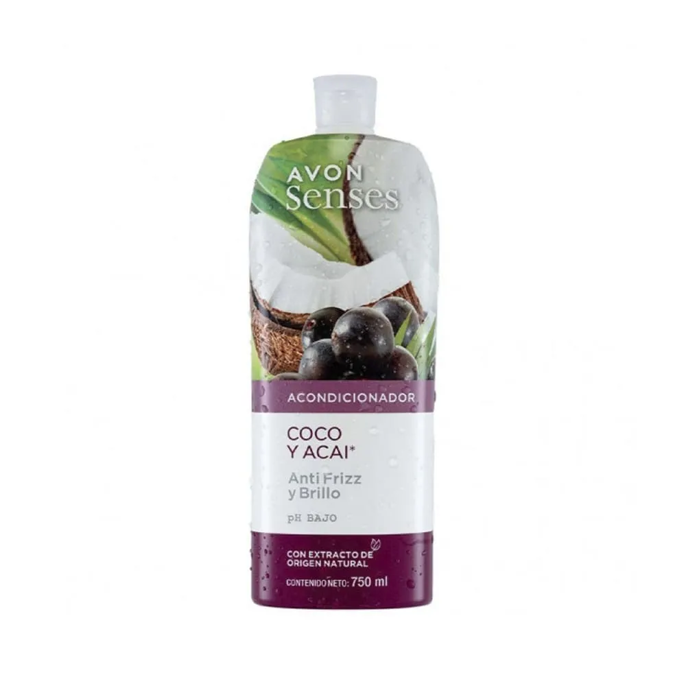 Acondicionador Coco y Acaí Sense Avon 750 ml