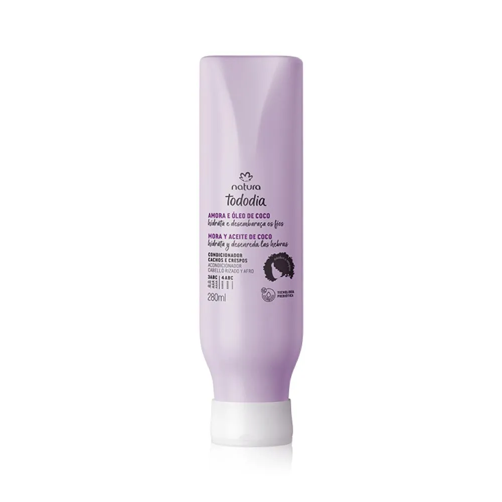 Acondicionador Mora y Aceite de Coco Cabello Rizado Tododia Natura 280 ml