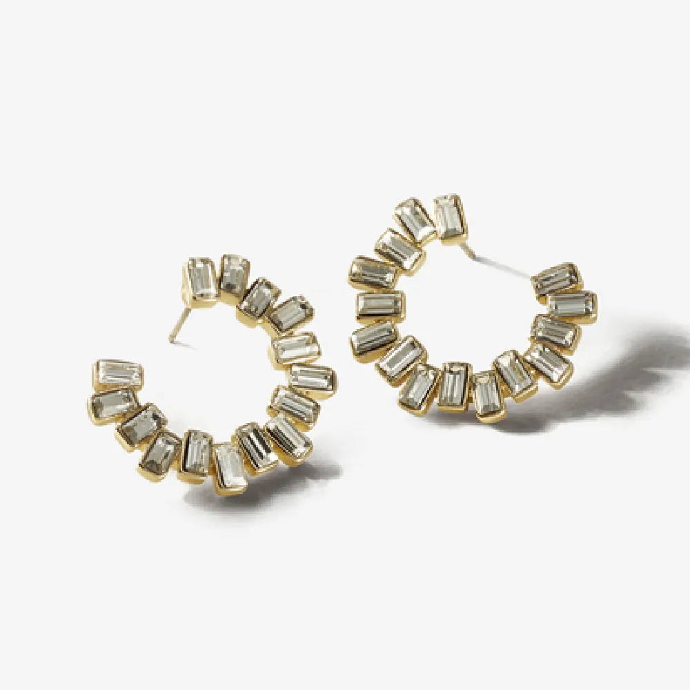 Aretes Circulares Prisma Joyería Yanbal