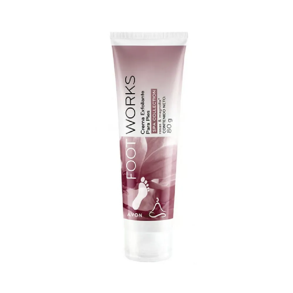 Crema Exfoliante para Pies Rosas & Magnolia Foot Works Avon 80 g