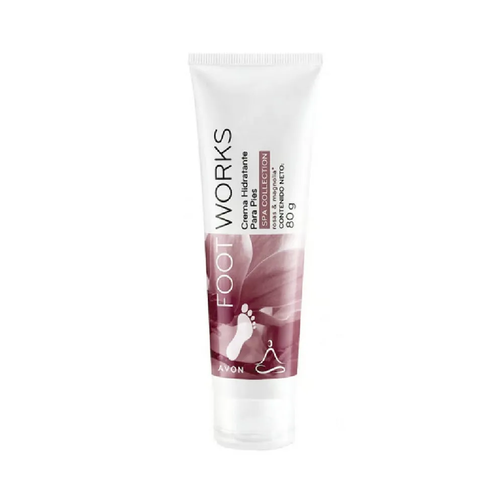 Crema Hidratante para Pies Rosas & Magnolia Foot Works Avon 80 g