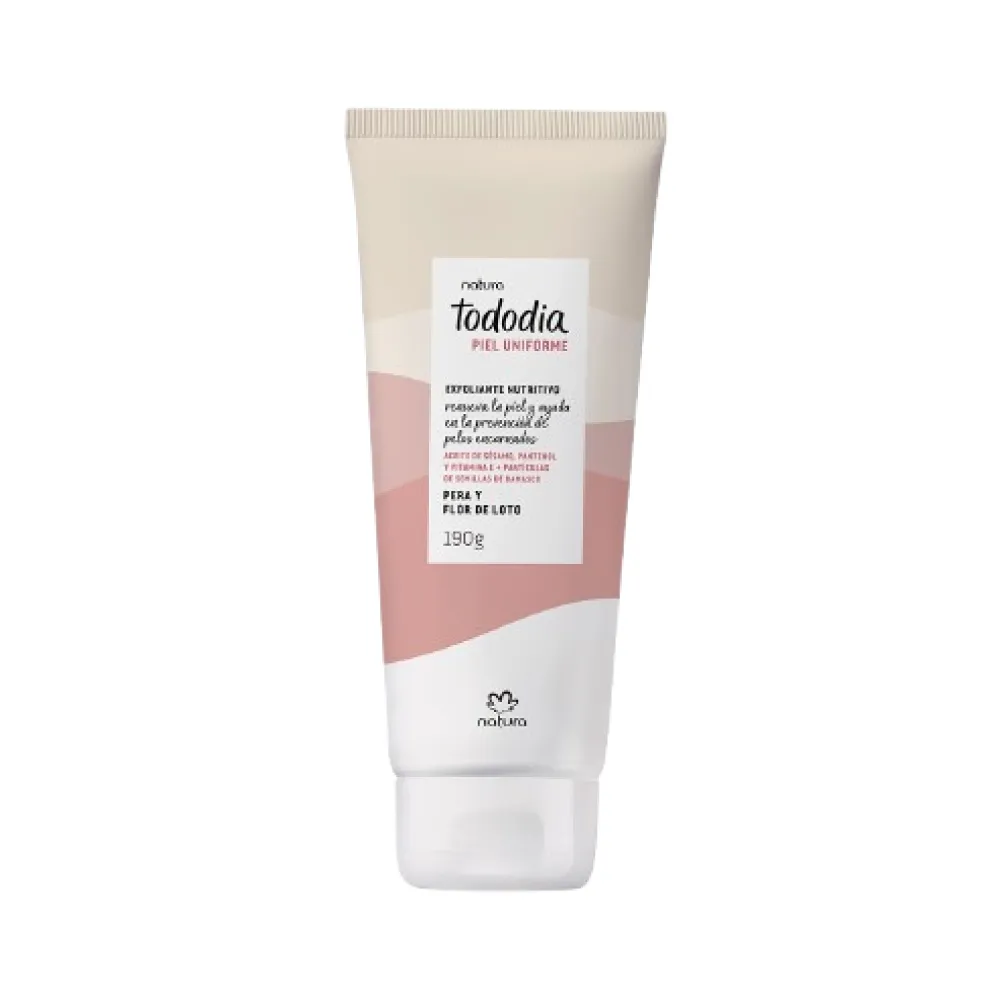 Exfoliante Corporal Nutritivo Pera y Flor de Loto Tododia Natura 190 g
