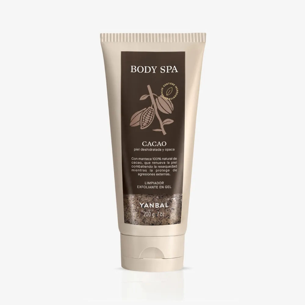 Gel Limpiador Exfoliante Corporal Cacao Body Spa Yanbal 200 g
