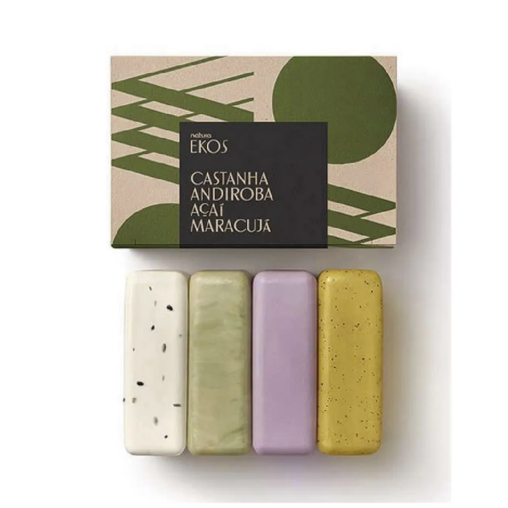 Jabones en Barra Cremosos y Exfoliantes CAAM Ekos Natura x4