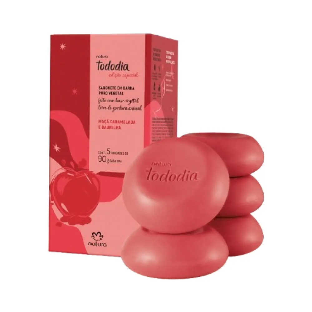 Jabones en Barra Manzana Caramelizada y Vainilla Tododia Natura x5
