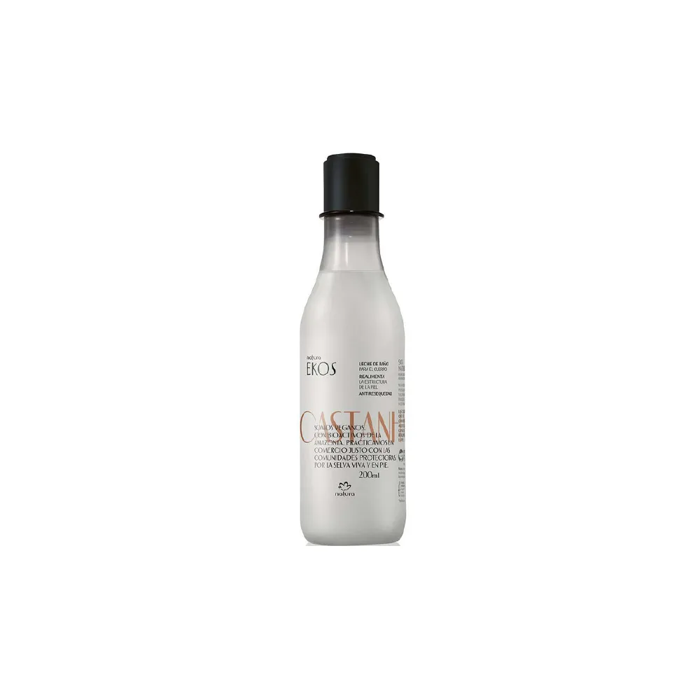 Leche Hidratante Castaña Ekos Natura 200 ml, presentado de frente