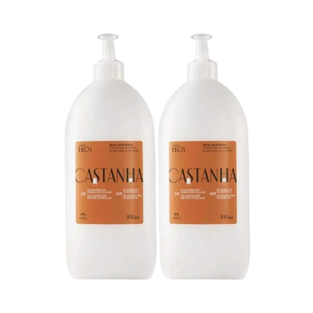 Pack Repuesto Pulpa Corporal Castaña Ekos Natura 400 ml