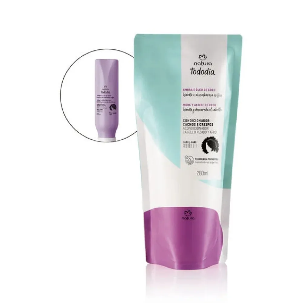 Repuesto Acondicionador Rizos Tododia Natura 280 ml