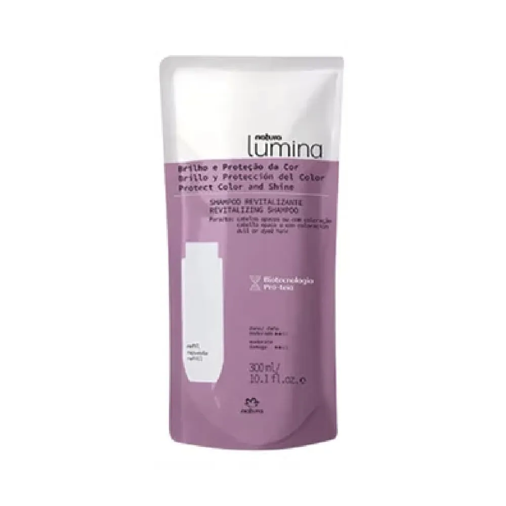 Repuesto Shampoo Brillo y Protección de Color Lumina Natura 300 ml