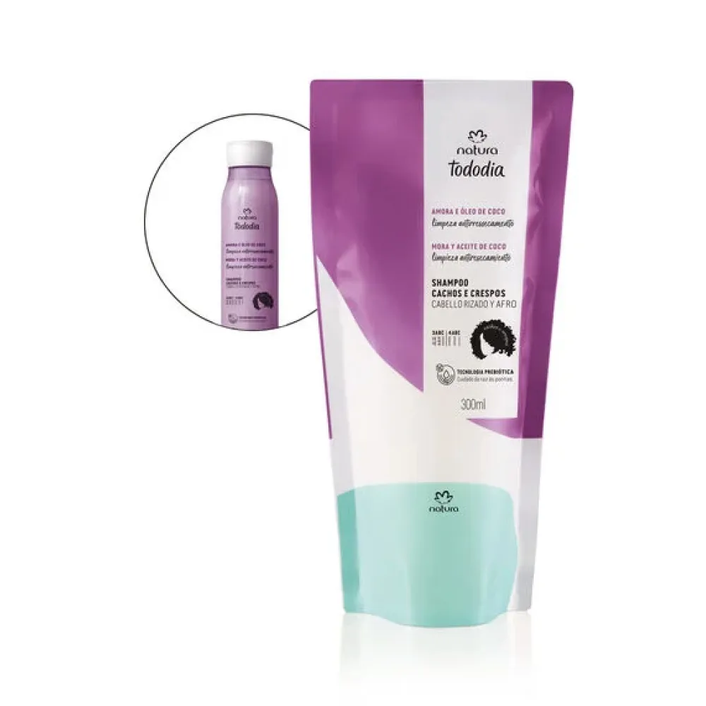 Repuesto Shampoo Rizos Tododia Natura 300 ml