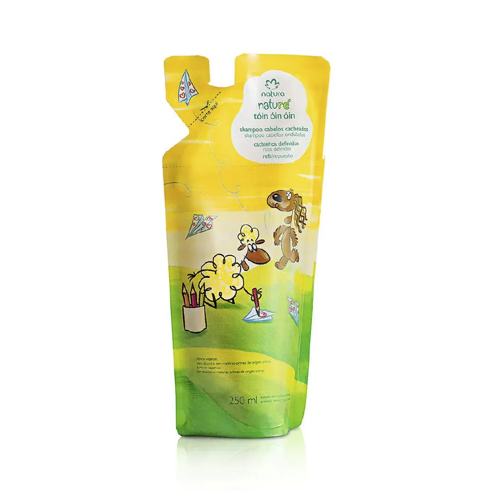 Repuesto Shampoo Cabello Rizado Toin Oin Oin Naturé Natura 250 ml