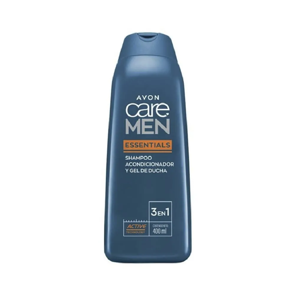 Shampoo Acondicionador y Gel de Ducha Essentials Care Avon 400 ml