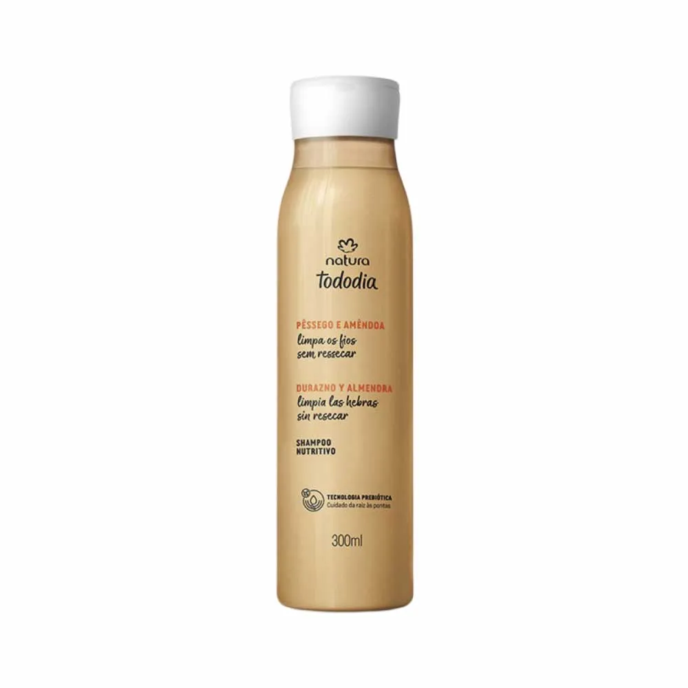 Shampoo Durazno y Almendra Tododia Natura 300 ml