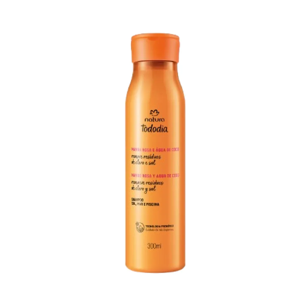 Shampoo Mango Rosa y Agua de Coco Tododia Natura 300 ml