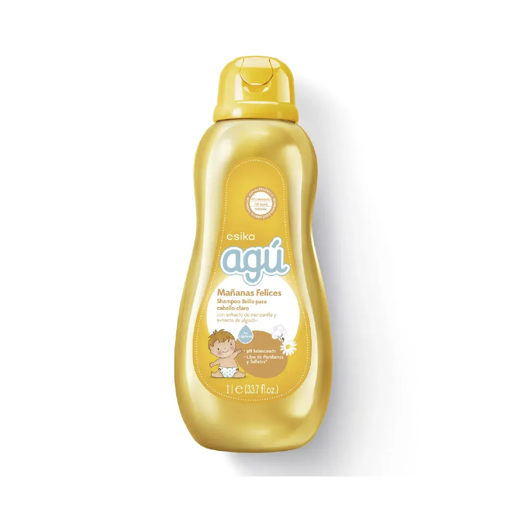 Shampoo Agú Brillo Manzanilla Ésika 1 L