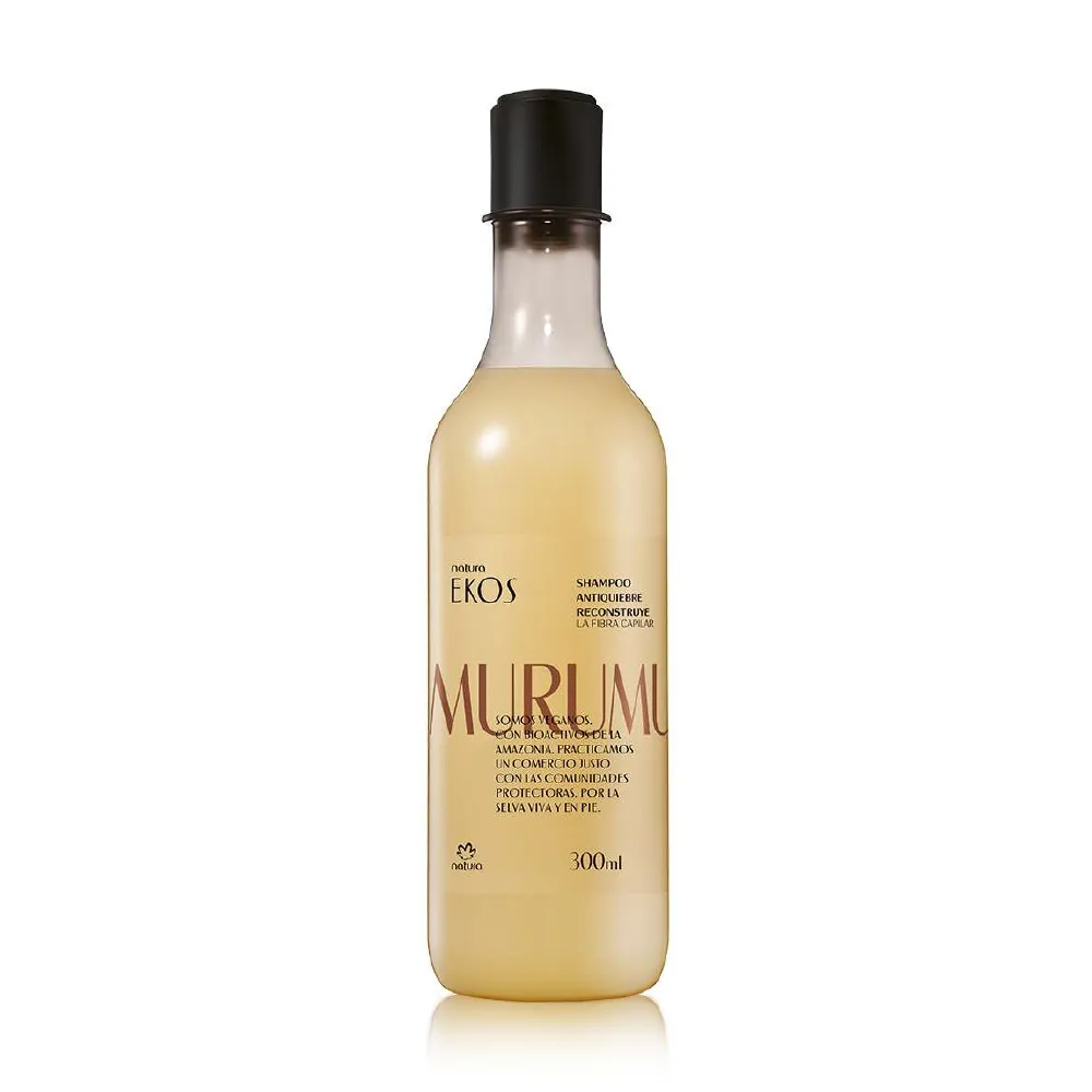 Shampoo Ekos Murumuru Natura 300 ml, presentado de frente