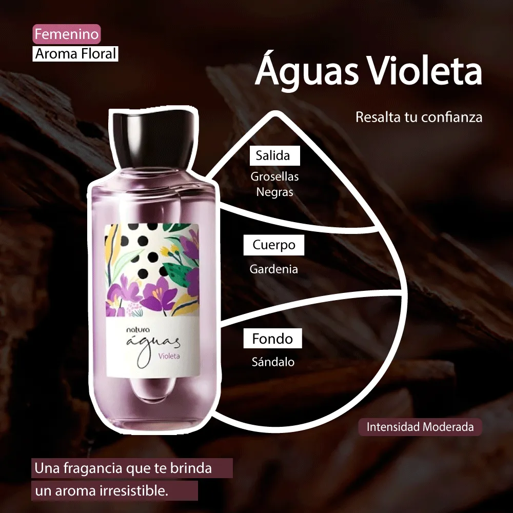 Colonia Femenina Águas Violeta Natura 150 ml 2