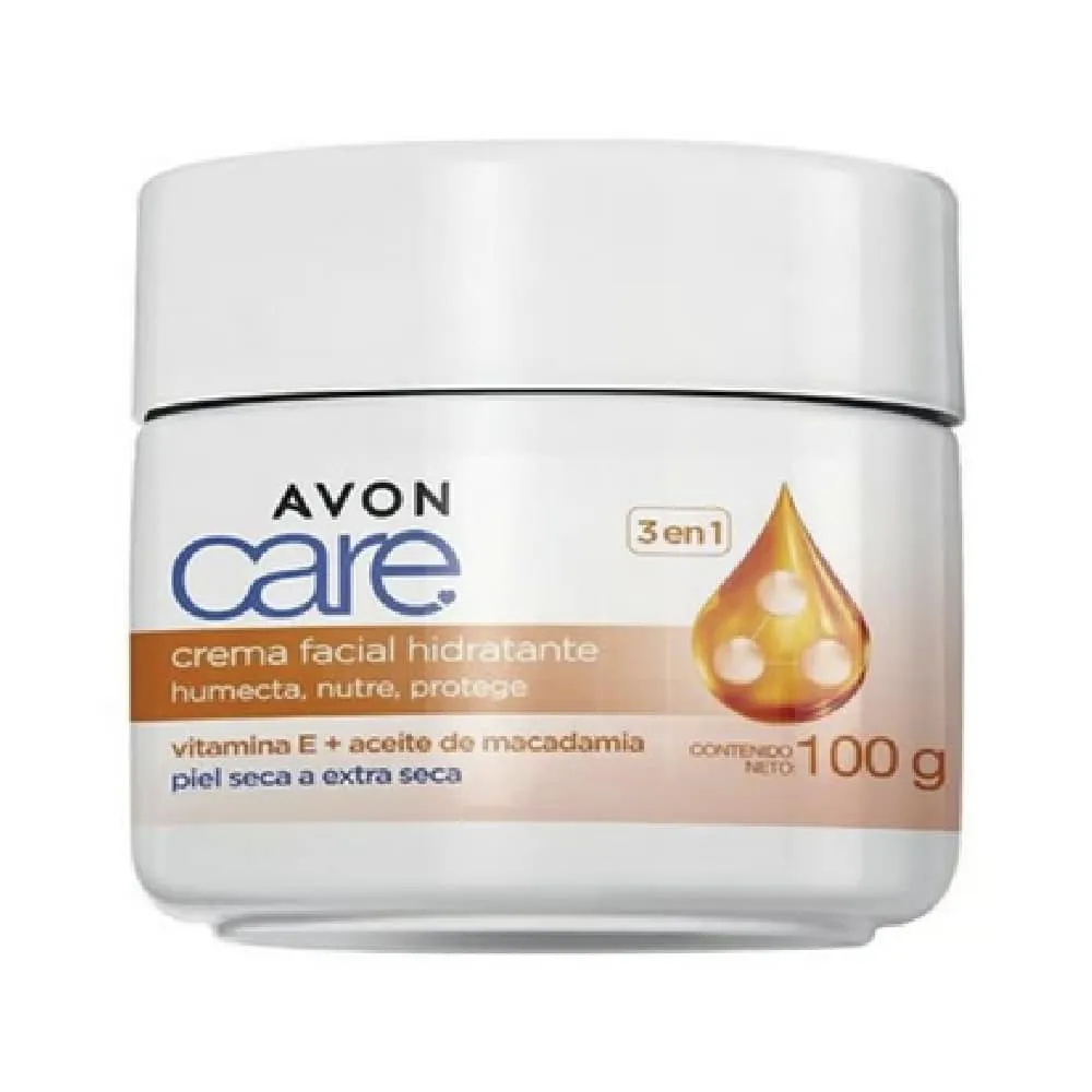 Crema Facial Hidratante Vitamina E 3 en 1 Care Avon 100 g