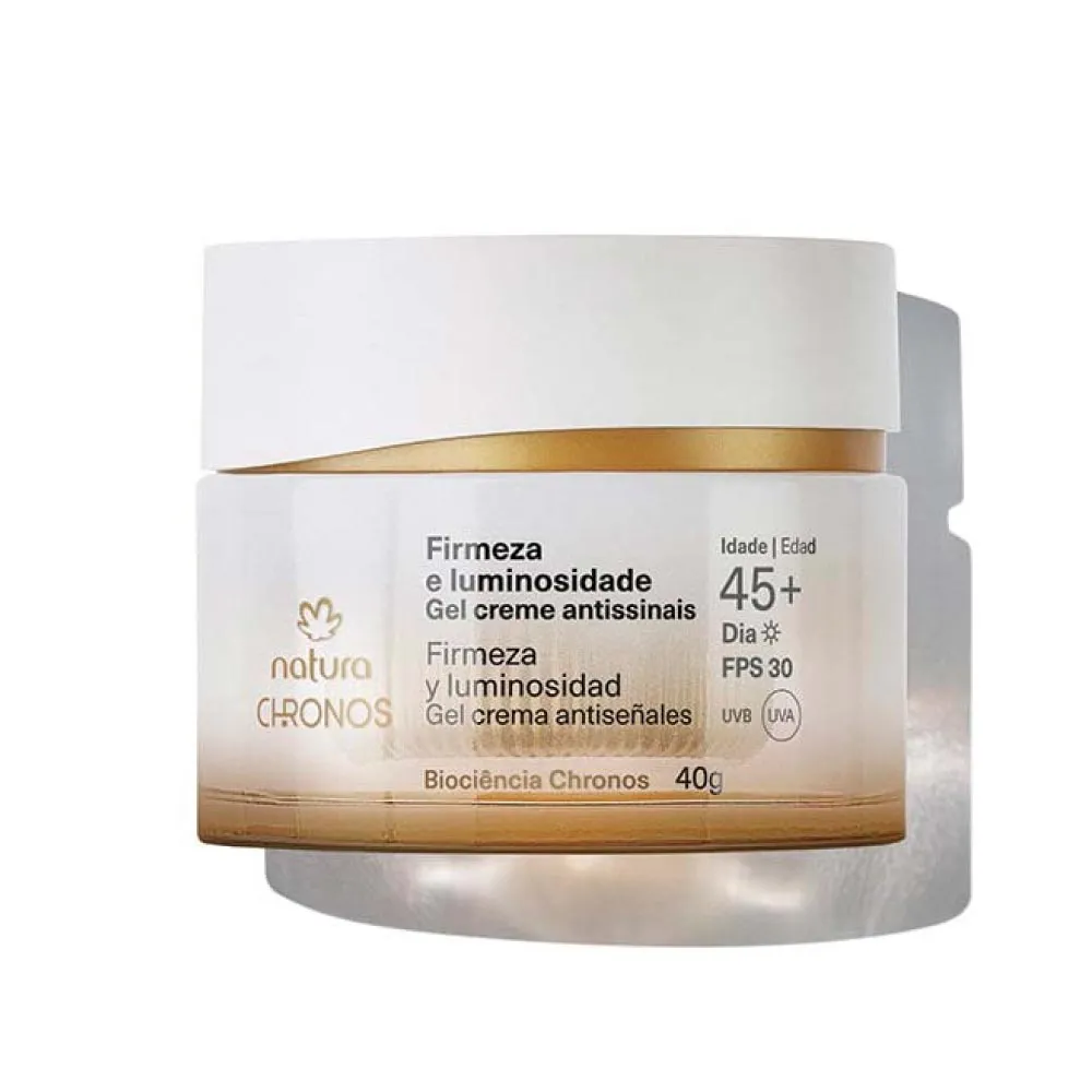 Gel Crema Antiseñales Firmeza y Luminosidad 45+ Día Chronos Natura 40 g