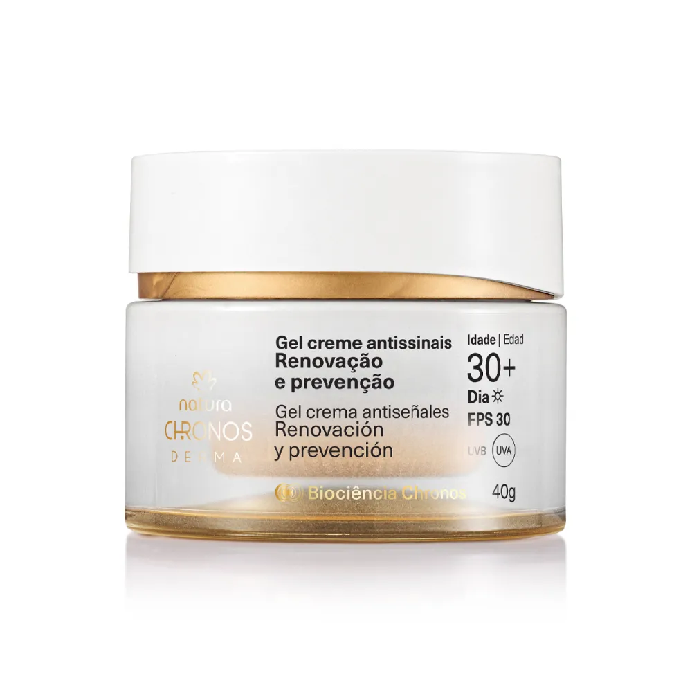 Gel Crema Antiseñales Renovación y Energía 30+ Día Chronos Natura 40 g