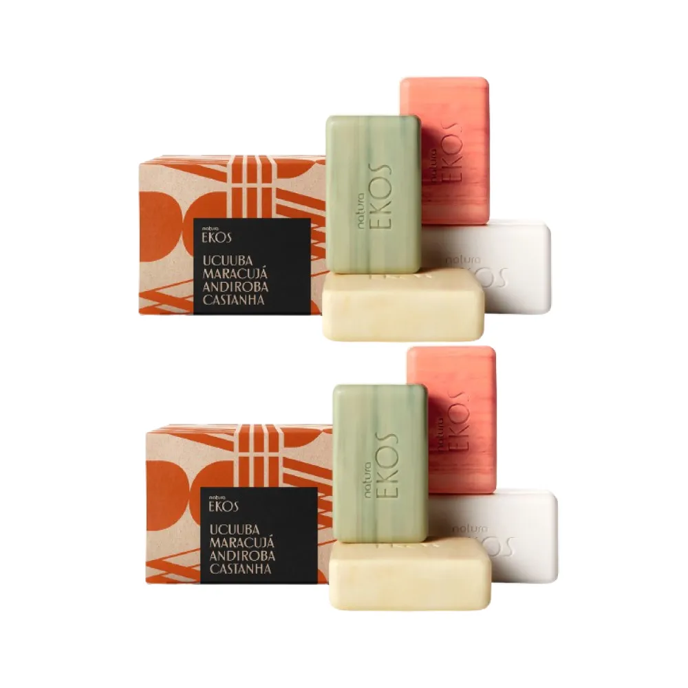 Pack Jabones en Barra Cremosos UMAC Ekos Natura x4