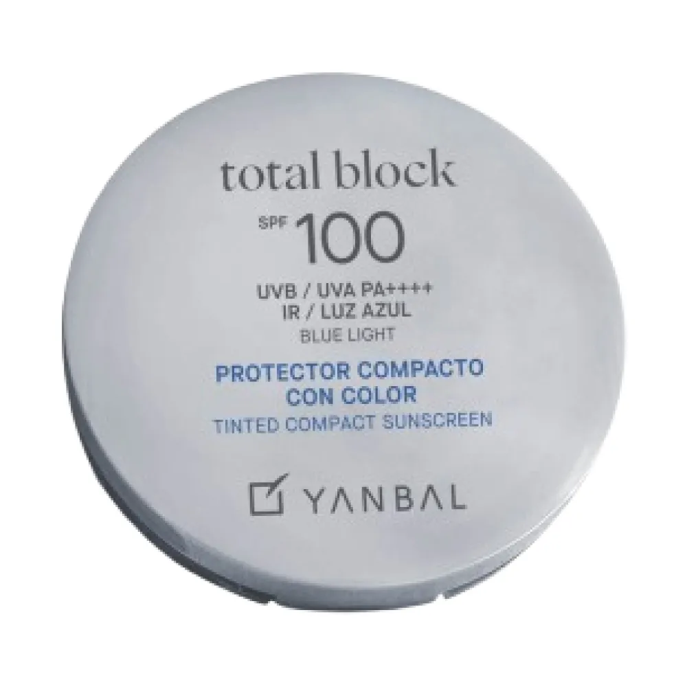Protector Solar Compacto Beige Claro FPS 100 Total Block Yanbal 9 g