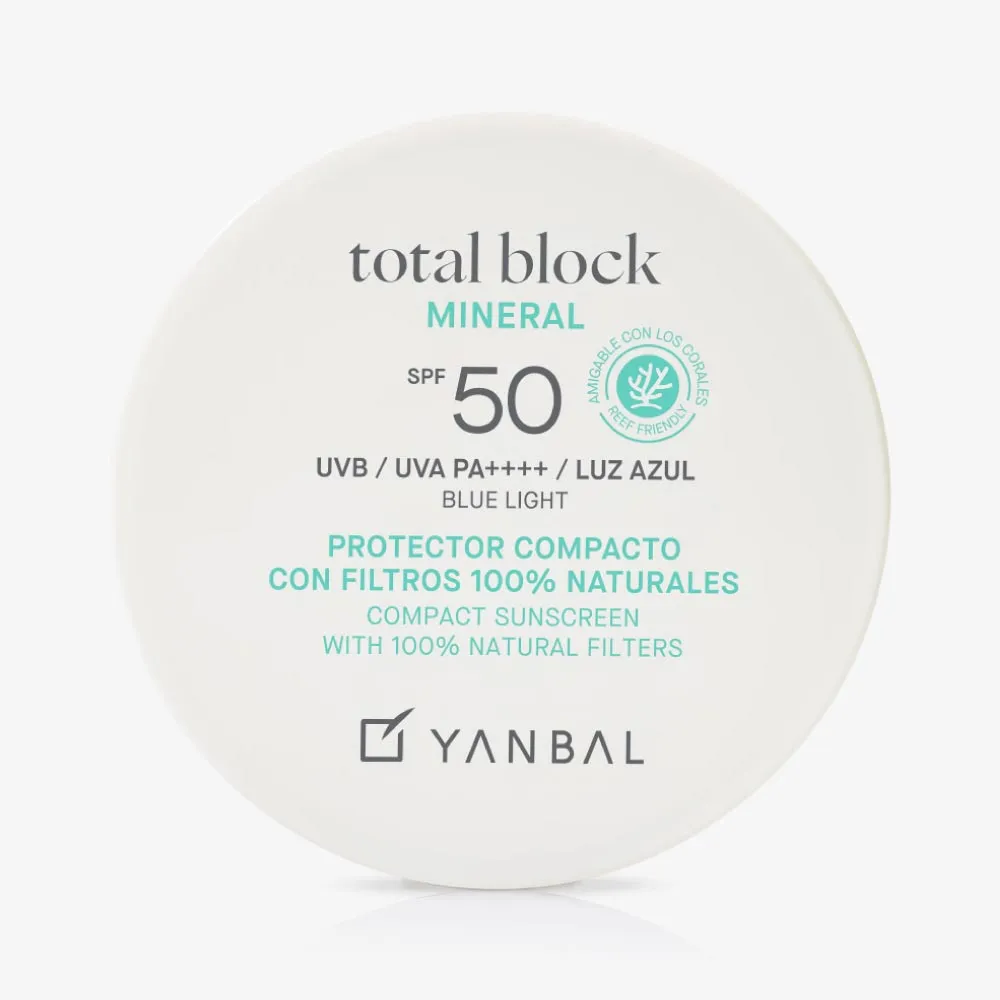 Protector Solar Compacto Mineral FPS50 Total Block Yanbal 9 g