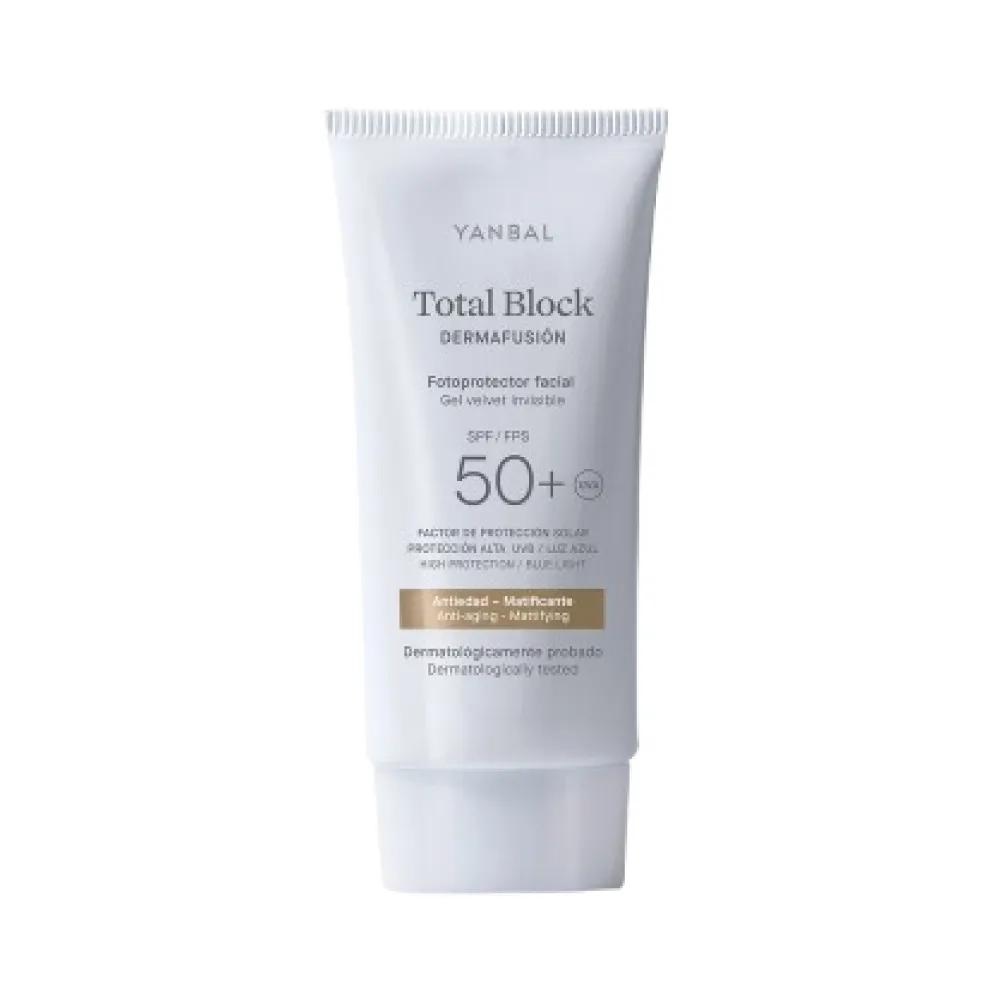 Protector Solar Gel Velvet Dermafusión SPF 50 Total Block Yanbal 50 ml
