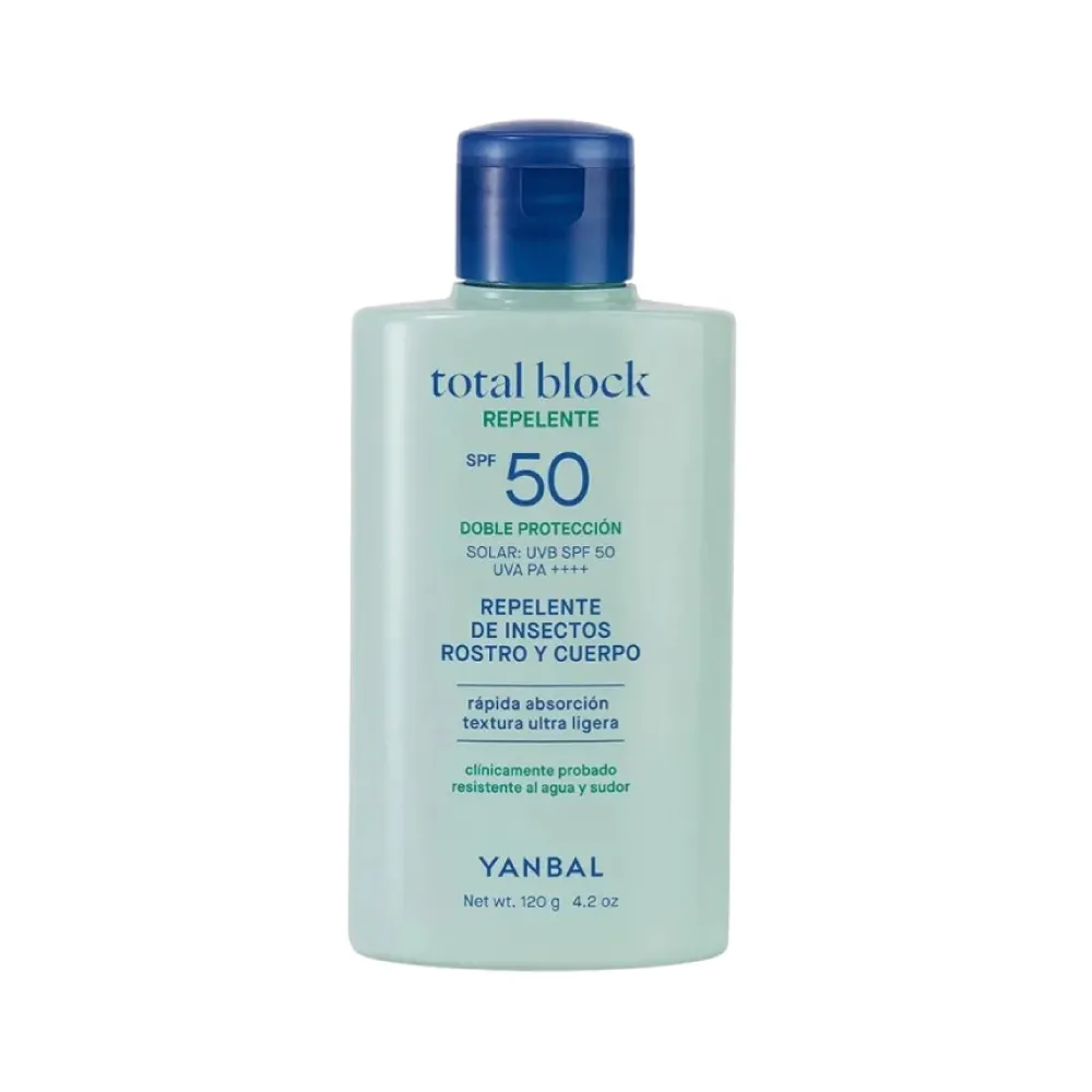 Repelente Protector Solar FPS 50 Total Block Yanbal 120 g